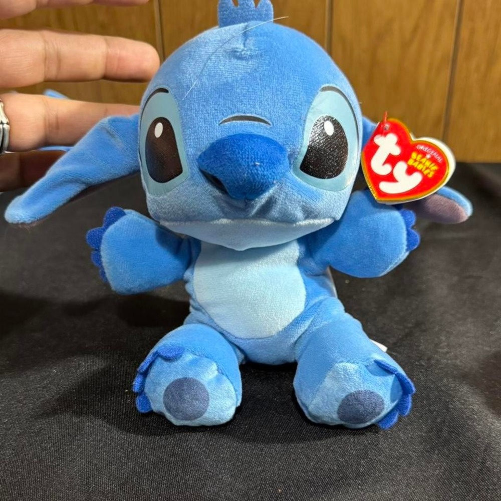 Blue Stitch Beanie Boo NWT
